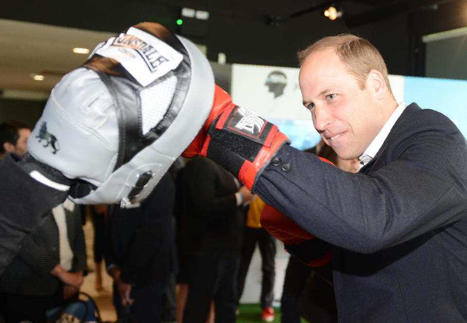 Prince William boxing