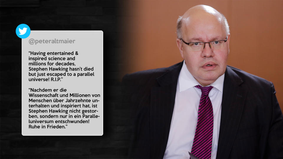 Peter Altmaier, Deutscher Wirtschaftsminister