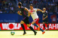 Soccer Football - Bundesliga - Hamburger SV vs SC Freiburg - Volksparkstadion, Hamburg, Germany - April 21, 2018 Hamburg's Filip Kostic in action REUTERS/Morris Mac Matzen