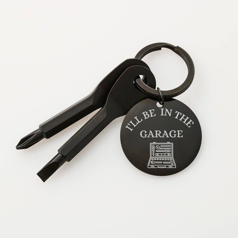 Garage Screwdriver Keychain