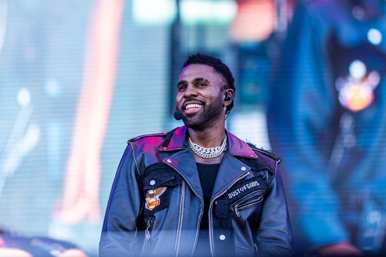 Jason Derulo performs live on stage at day 2 of Lollapalooza Berlin 2023 on September 10, 2023 in Berlin, Germany.