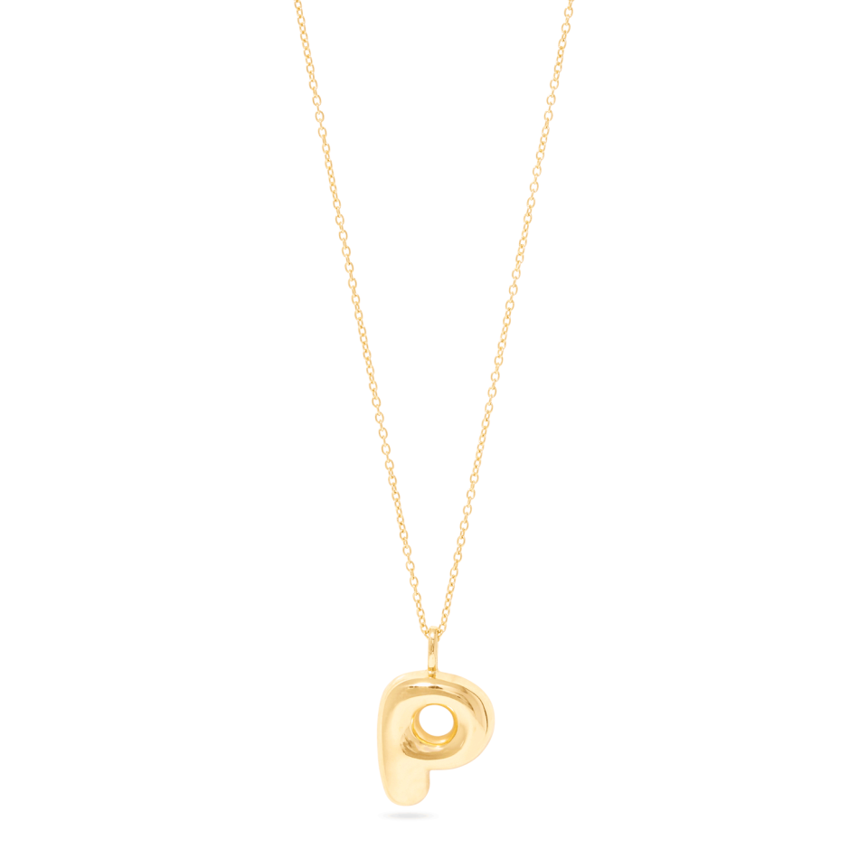 Bubble Tea Initial Necklace