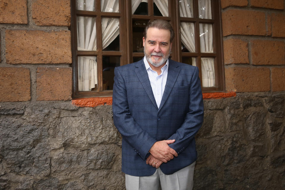 MEXICO CITY, MEXICO - JULY 02: César Évora poses for photos during the first day of filming of Rosy Ocampo's latest soap opera 'Vencer el Silencio' on July 2, 2019 in Mexico City, Mexico.  (Photo by Adrián Monroy/Medios y Media/Getty Images)