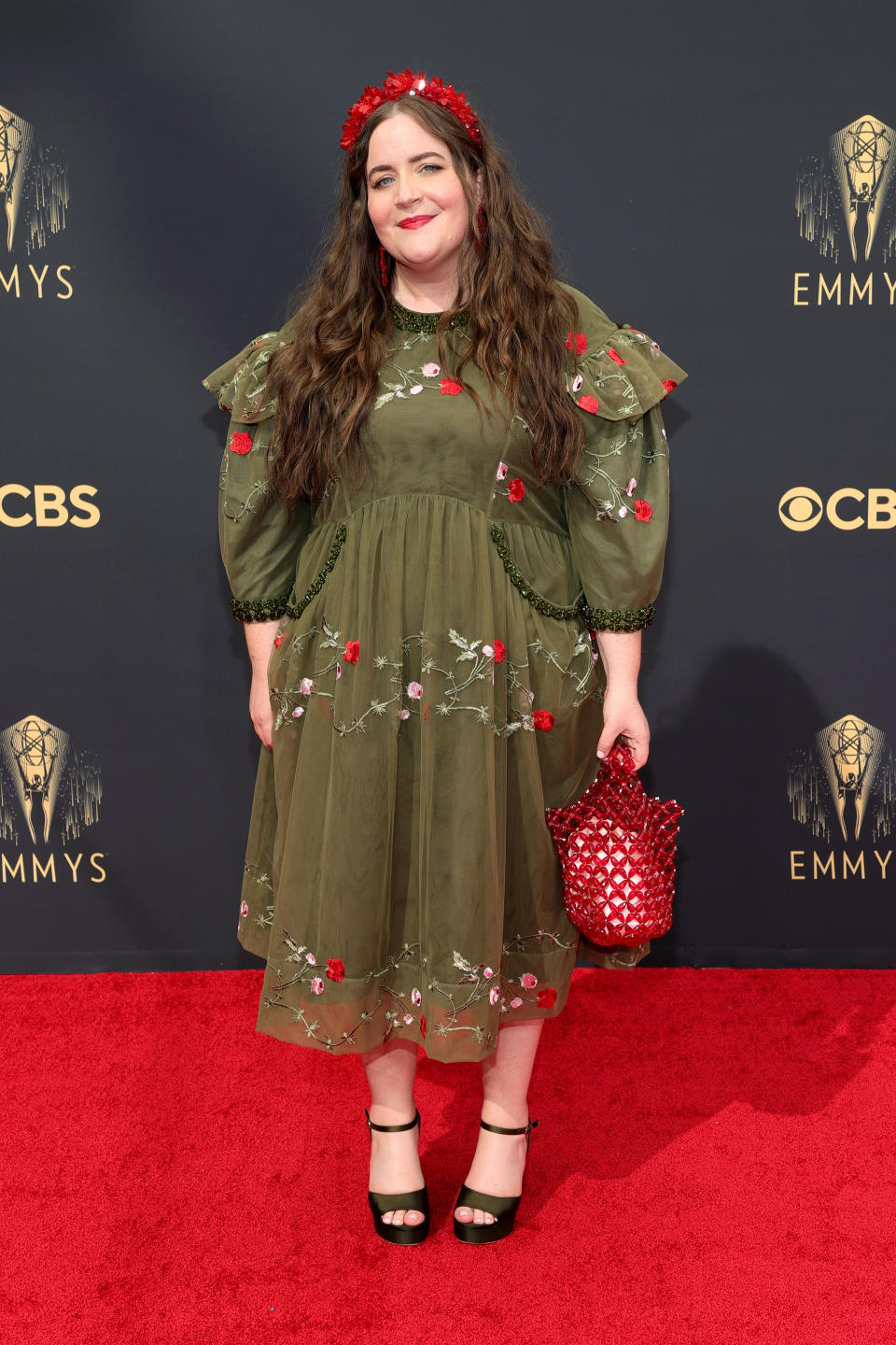 Aidy Bryant Emmys red carpet 2021 (Rich Fury / Getty Images)