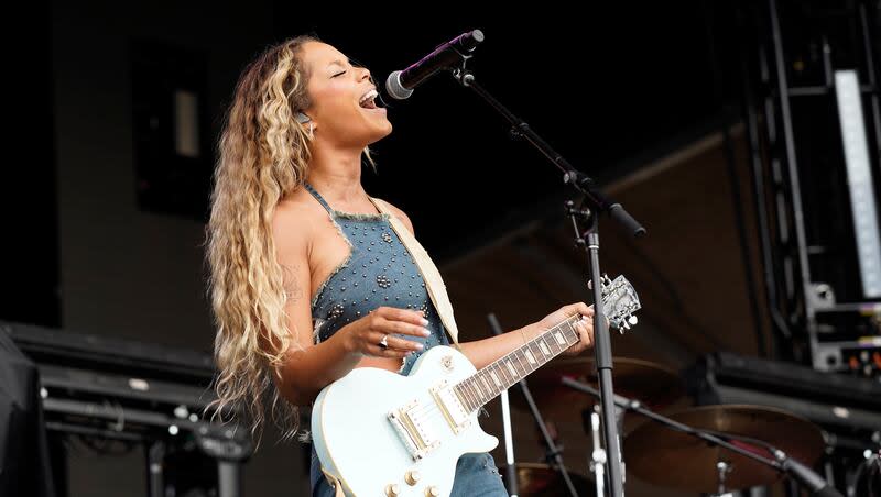 Tanner Adell performs during day three at the Windy City Smokeout festival on Saturday, July 15, 2023, at the United Center in Chicago. Adell is one of several rising artists featured on Beyonce's new country album, "Cowboy Carter."