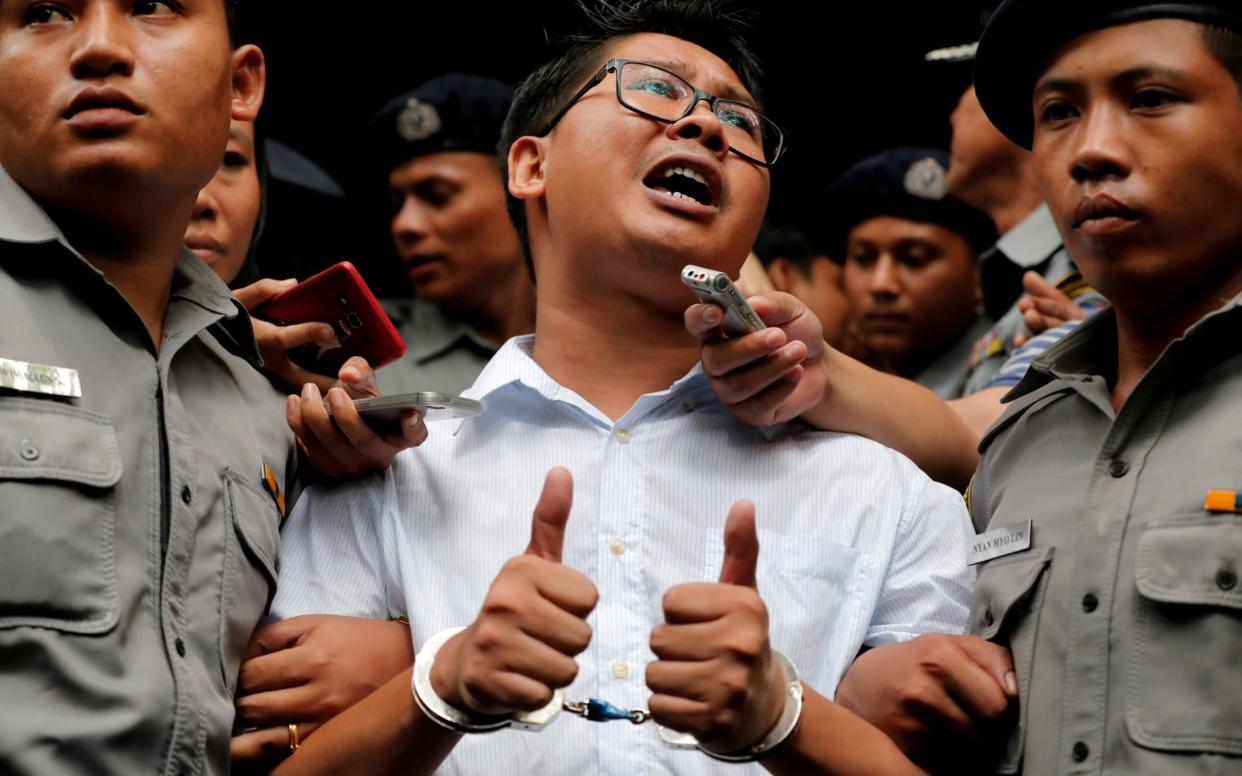 Reuters journalist Wa Lone is serving a seven year sentence in a Yangon jail - REUTERS