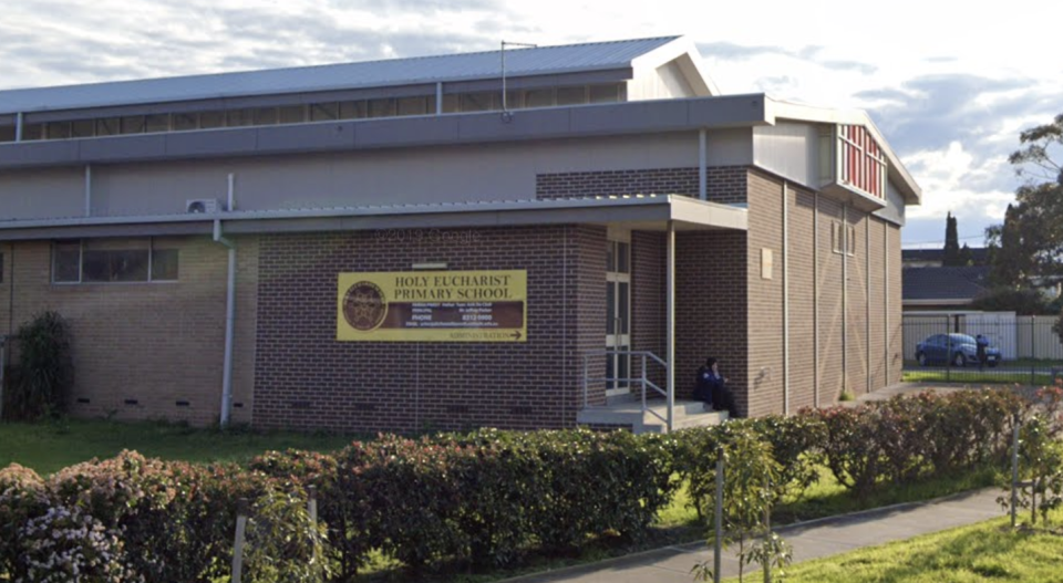 Holy Eucharist Primary School is pictured. A Year 2 class at the St Albans school in Melbourne has been isolated after a classmate tested positive to coronavirus.