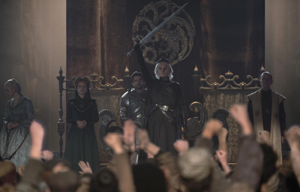 Rhaenys had the opportunity to prevent the Dance of the Dragons at Aegon's coronation. (Ollie Upton / HBO)