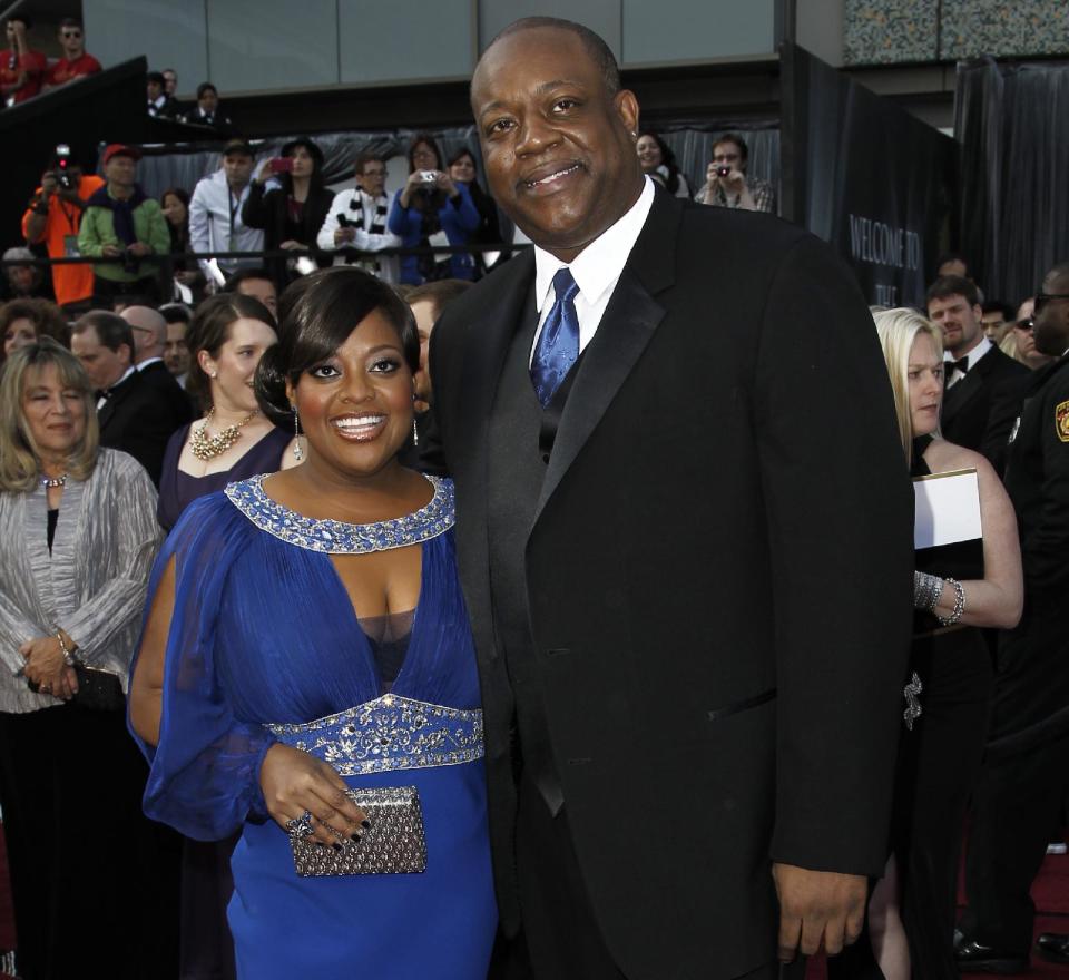 FILE - In this Feb. 26, 2012 file photo, Sherri Shepherd and Lamar Sally arrive before the 84th Academy Awards in the Hollywood section of Los Angeles. Court records show Sally filed for legal separation from Shepherd in Los Angeles on May 2, 2014, citing irreconcilable differences and custody of the pair’s unborn child. (AP Photo/Matt Sayles, file)