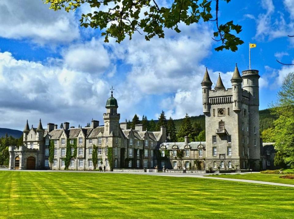 Pictured is the British Royal Family's Balmoral Castle in Aberdeenshire, Scotland.