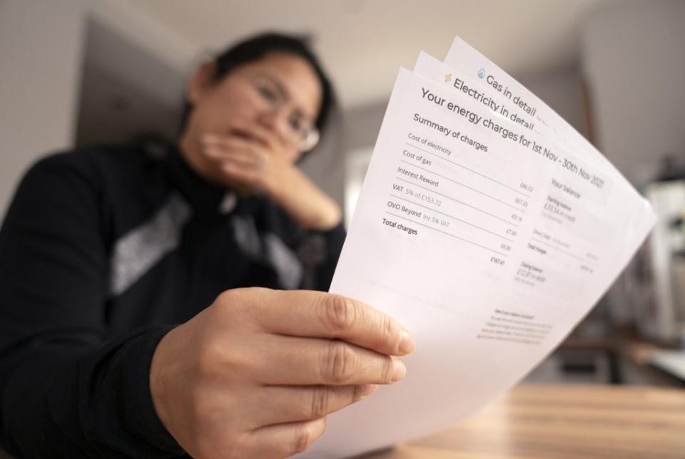 Energy prices are rising, leaving people to worry about paying their bills (Danny Lawson/PA) (PA Wire)