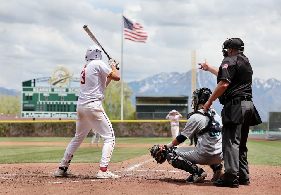 Juab and Juan Diego Catholic High School play for the 3A baseball championship at Kearns High on Saturday, May 13, 2023. Juab won 7-4. | Scott G Winterton, Deseret News