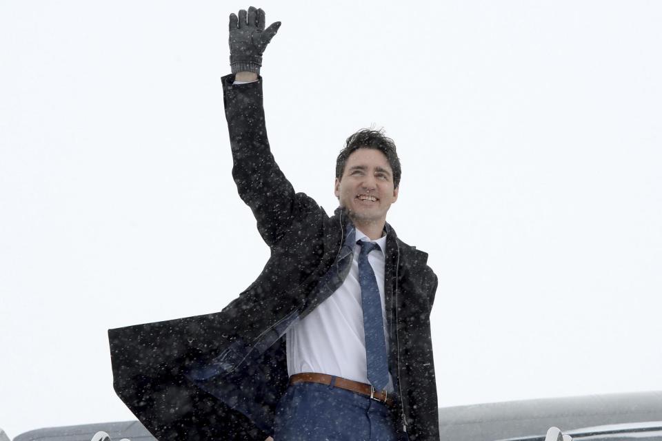 <p>Opposition MPs blamed Prime Minister Justin Trudeau (pictured) for the slow vaccine rollout </p> (AP)