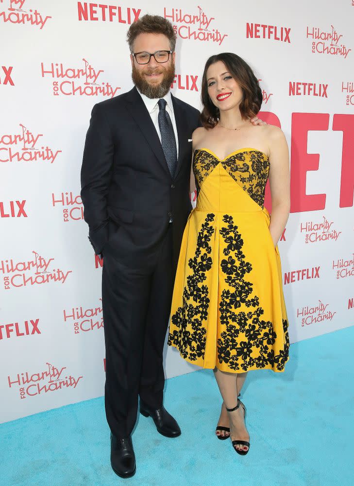 Seth Rogen and Lauren Miller