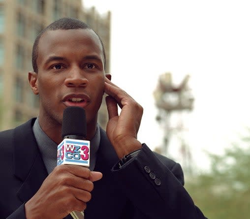 A television news reporter