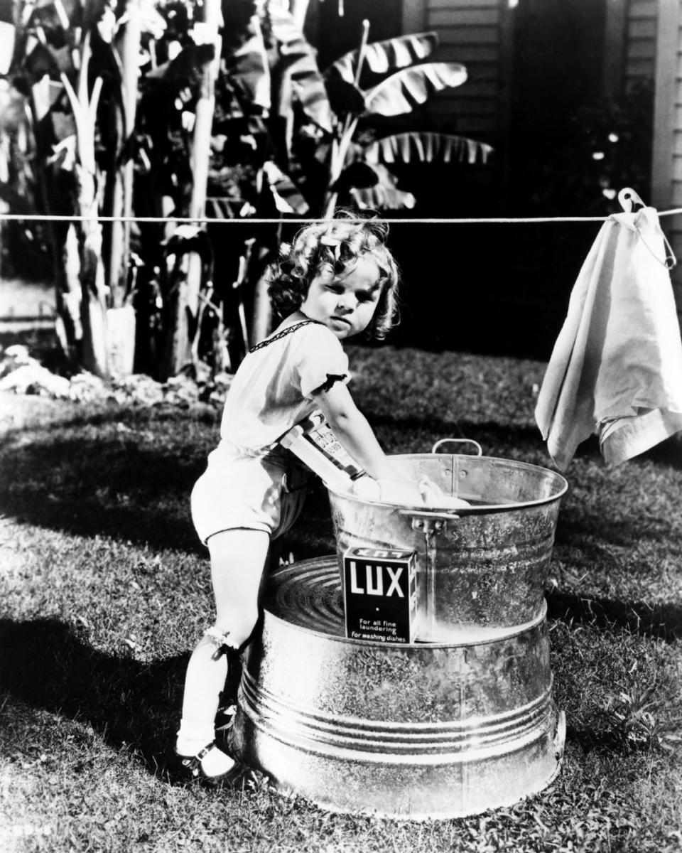 <p>At just 4 years old, Shirley was cast in a series of low budget films called <a href="https://www.theatlantic.com/entertainment/archive/2014/02/shirley-temple-the-child-star-who-wasnt-a-cautionary-tale/283747/" rel="nofollow noopener" target="_blank" data-ylk="slk:"Baby Burlesks.;elm:context_link;itc:0;sec:content-canvas" class="link ">"Baby Burlesks.</a>" The actress later shared stories of <a href="https://www.theatlantic.com/entertainment/archive/2014/02/shirley-temple-the-child-star-who-wasnt-a-cautionary-tale/283747/" rel="nofollow noopener" target="_blank" data-ylk="slk:mistreatment on the set of these movies;elm:context_link;itc:0;sec:content-canvas" class="link ">mistreatment on the set of these movies</a> in her memoir, <em><a href="https://www.amazon.com/Child-Star-Shirley-Temple-Black/dp/0070055327?tag=syn-yahoo-20&ascsubtag=%5Bartid%7C10063.g.35392518%5Bsrc%7Cyahoo-us" rel="nofollow noopener" target="_blank" data-ylk="slk:Child Star: An Autobiography;elm:context_link;itc:0;sec:content-canvas" class="link ">Child Star: An Autobiography</a>.</em></p>