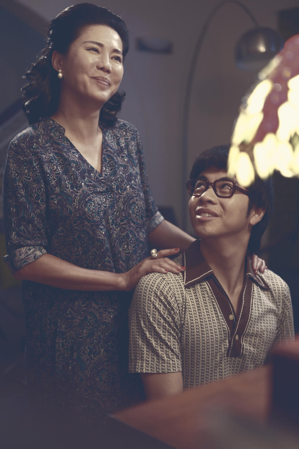 Constance Song as Richard’s mother and Benjamin Kheng as Richard in “Wonder Boy”. (Golden Village Pictures)