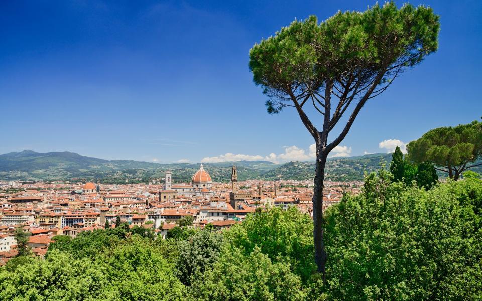 florence, hills, tuscany, italy