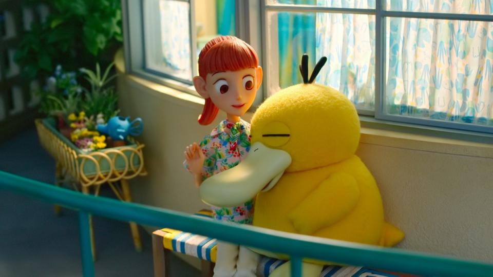 Pokémon Concierge - Production Still Image featuring Haru and Psyduck<p>Photo Courtesy of Netflix</p>