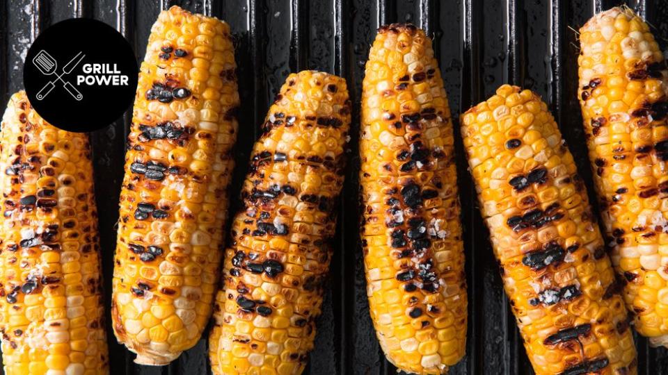<p>Gotta get those char marks. </p><p>Get the recipe from <a href="https://www.delish.com/cooking/recipe-ideas/a19637515/best-grilled-corn-on-the-cob-recipe/" rel="nofollow noopener" target="_blank" data-ylk="slk:Delish;elm:context_link;itc:0;sec:content-canvas" class="link ">Delish</a>.</p>