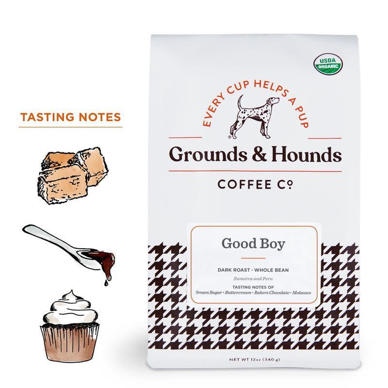 <p><a href="https://go.redirectingat.com?id=74968X1596630&url=https%3A%2F%2Fgroundsandhoundscoffee.com%2Fcollections%2Fall-blends%2Fproducts%2Fgood-boy-dark-roast&sref=https%3A%2F%2Fwww.esquire.com%2Flifestyle%2Fmoney%2Fg28799499%2Fbest-gifts-for-your-boss%2F" rel="nofollow noopener" target="_blank" data-ylk="slk:Shop Now;elm:context_link;itc:0;sec:content-canvas" class="link ">Shop Now</a></p><p>Good Boy Dark Roast</p><p>$15.99</p><p>groundsandhoundscoffee.com</p>