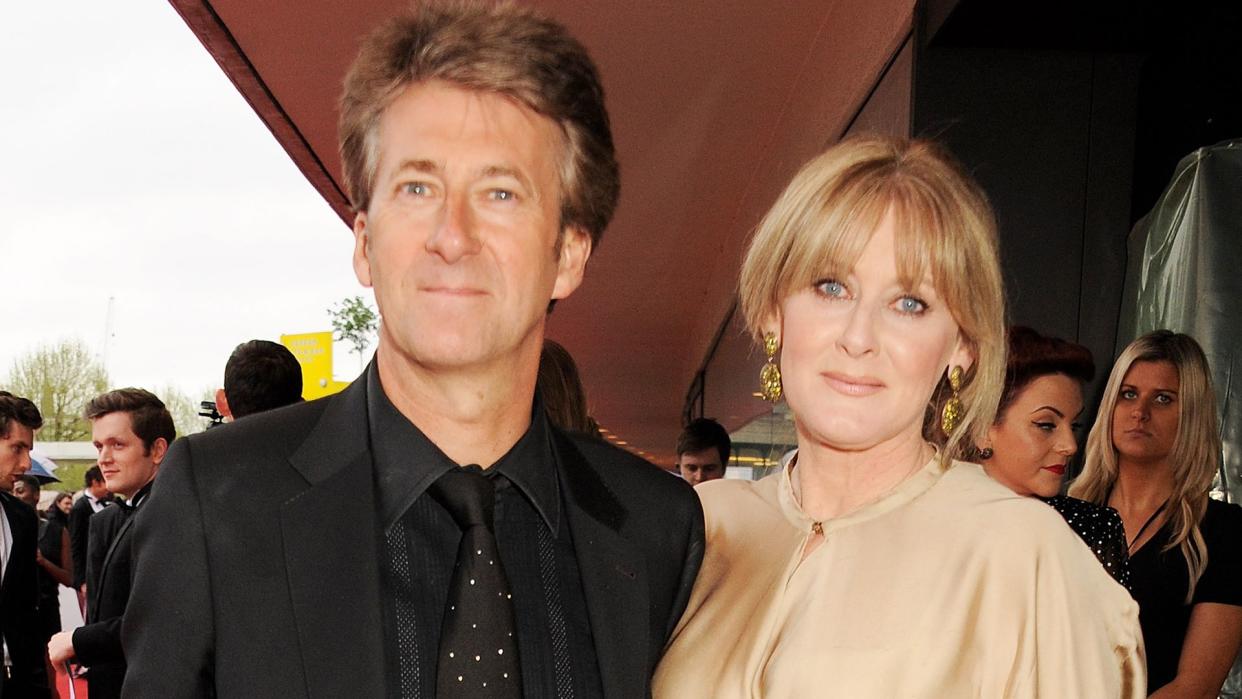 Peter Salmon and Sarah Lancashire attend the Arqiva British Academy Television Awards 2013
