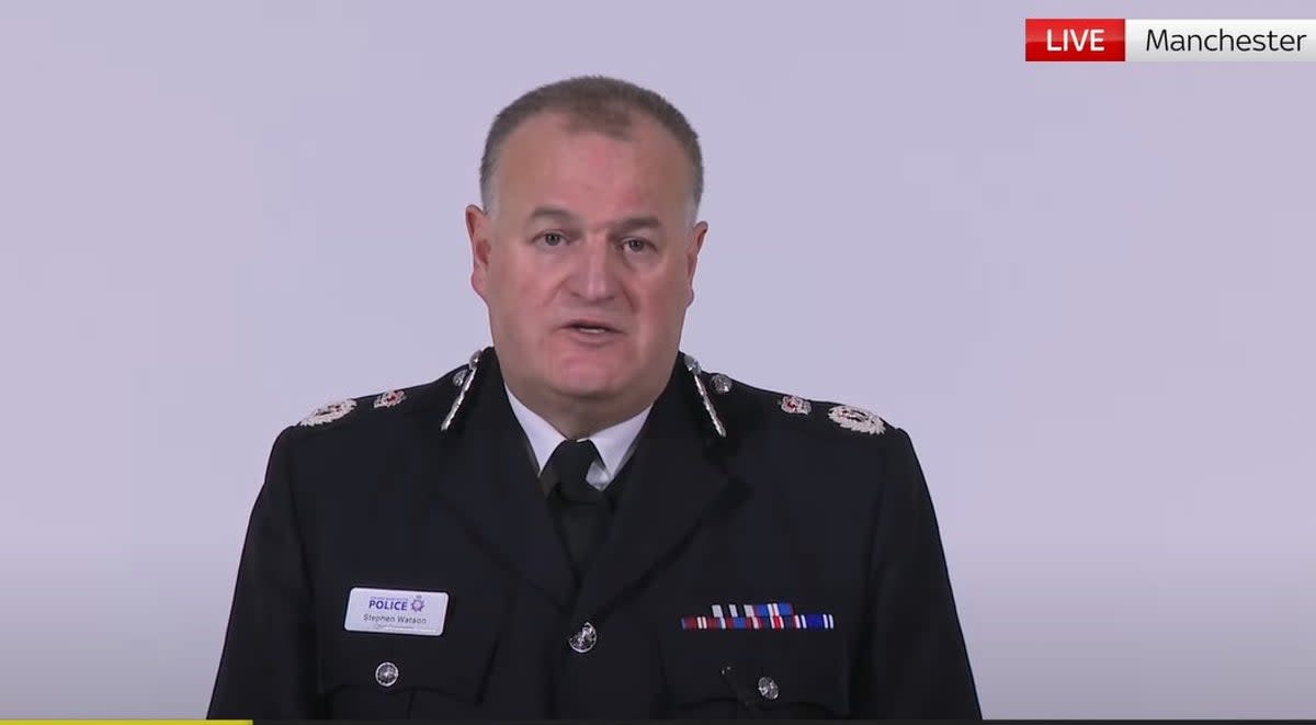Chief Constable Stephen Watson of Greater Manchester Police sent a message to those men involved in the gangs who had not yet been detained (Sky News )