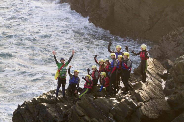 Ready for coasteering [Photo: Warrick Murphy / Newquay Activity Centre]