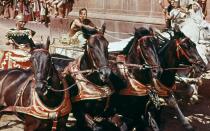 Der Tod beim Schachspielen, ein Mord unter der Dusche und Rutger Hauer im Regen: Hier kommen die 50 ikonischsten Szenen aus mehr als 100 Jahren Filmgeschichte! Natürlich mit dabei: das Wagenrennen aus "Ben Hur", das der am 27. Juli vor 40 Jahren verstorbene William Wyler (1902-1981) spektakulär in Szene setzte. (Bild: Sunset Boulevard/Corbis via Getty Images)