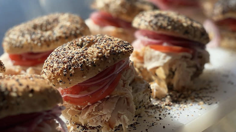 R&A Sourdough bagel sandwiches