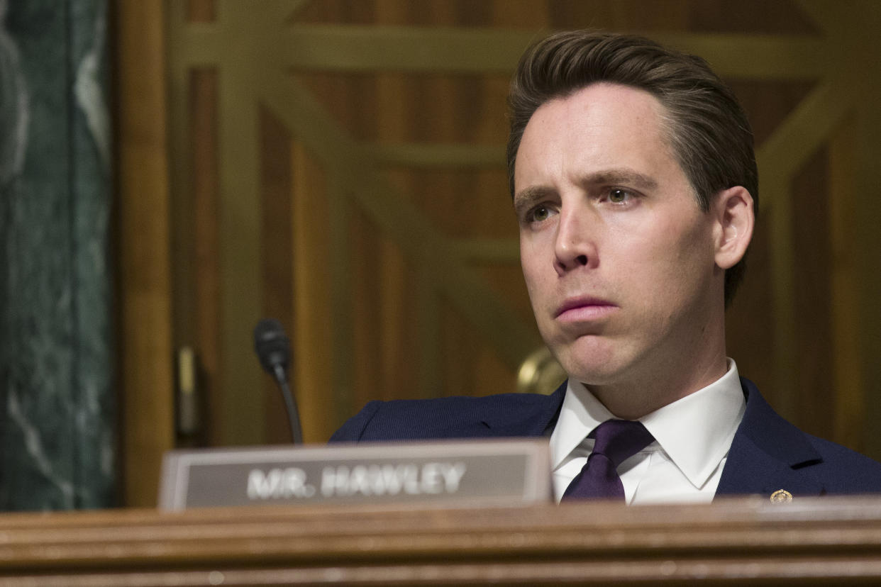 Sen. Josh Hawley (R-Mo.) has joined Sen. Ted Cruz (R-Texas) in opposing&nbsp;Halil Suleyman Ozerden's confirmation to a circuit court seat. It looks like his nomination is toast. (Photo: ASSOCIATED PRESS)