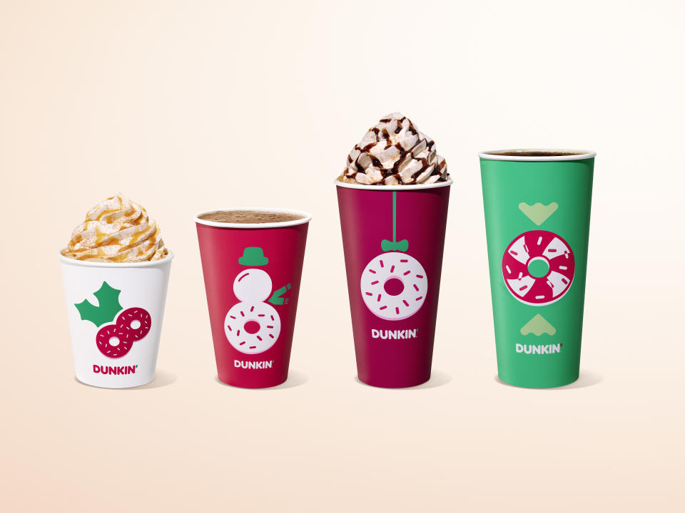 Starbucks, Dunkin' unveil holiday menu lineup