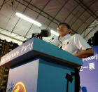 Hougang MP Png Eng Huat speaks at the WP's third rally. (Yahoo! photo)