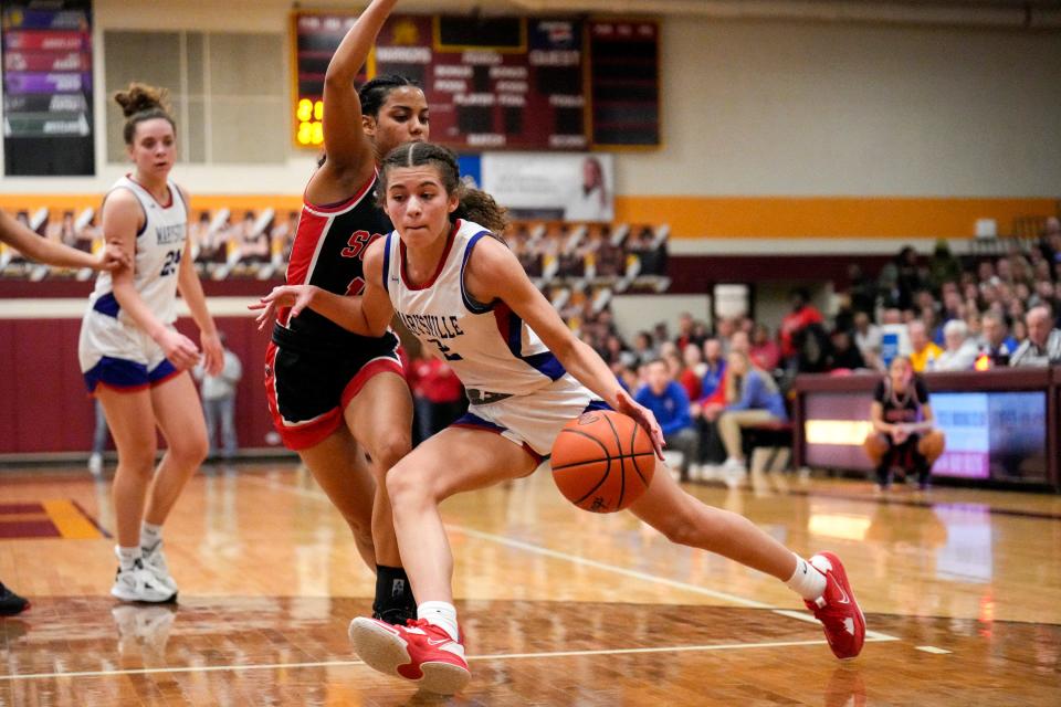 JoJo Eberhart helped lead Marysville to its first district championship last season.