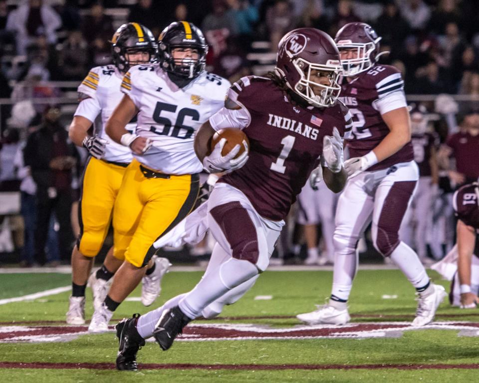 Canal Winchester's Kaseem Wade scored the only touchdown in a 7-3 regional quarterfinal win over Watkins Memorial on Friday.