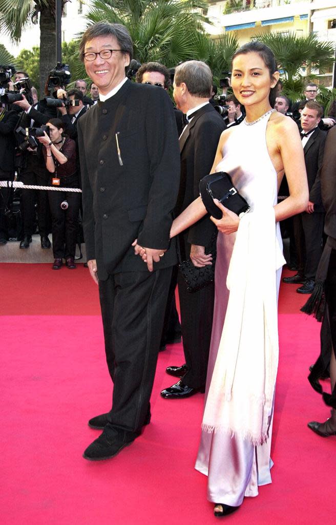 導演楊德昌曾帶著老婆彭鎧立走坎城紅毯。（圖／中時資料照）
