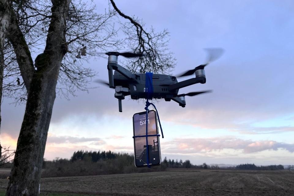 Man Stranded in Snow without Cell Service Uses Drone to Send Message for Help