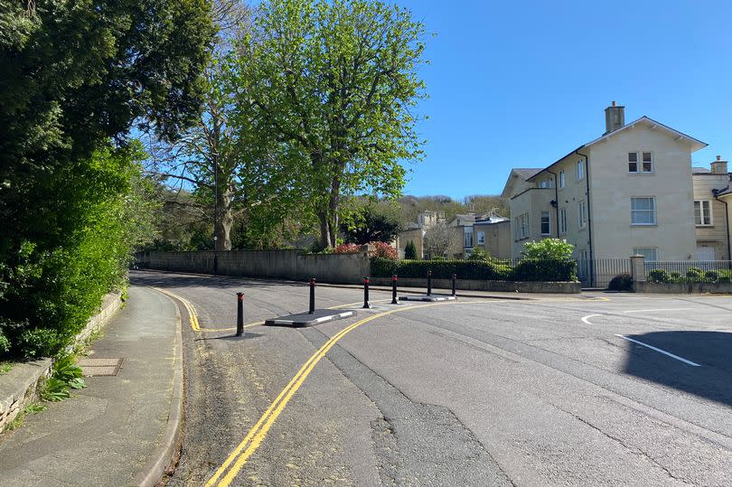 The bollards at the end of Sydney Road in Bath -Credit:John Wimperis