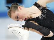 Nathalie Weinzierl of Germany competes during the Team Ladies Short Program at the Sochi 2014 Winter Olympics, February 8, 2014. REUTERS/Lucy Nicholson (RUSSIA - Tags: SPORT FIGURE SKATING SPORT OLYMPICS)