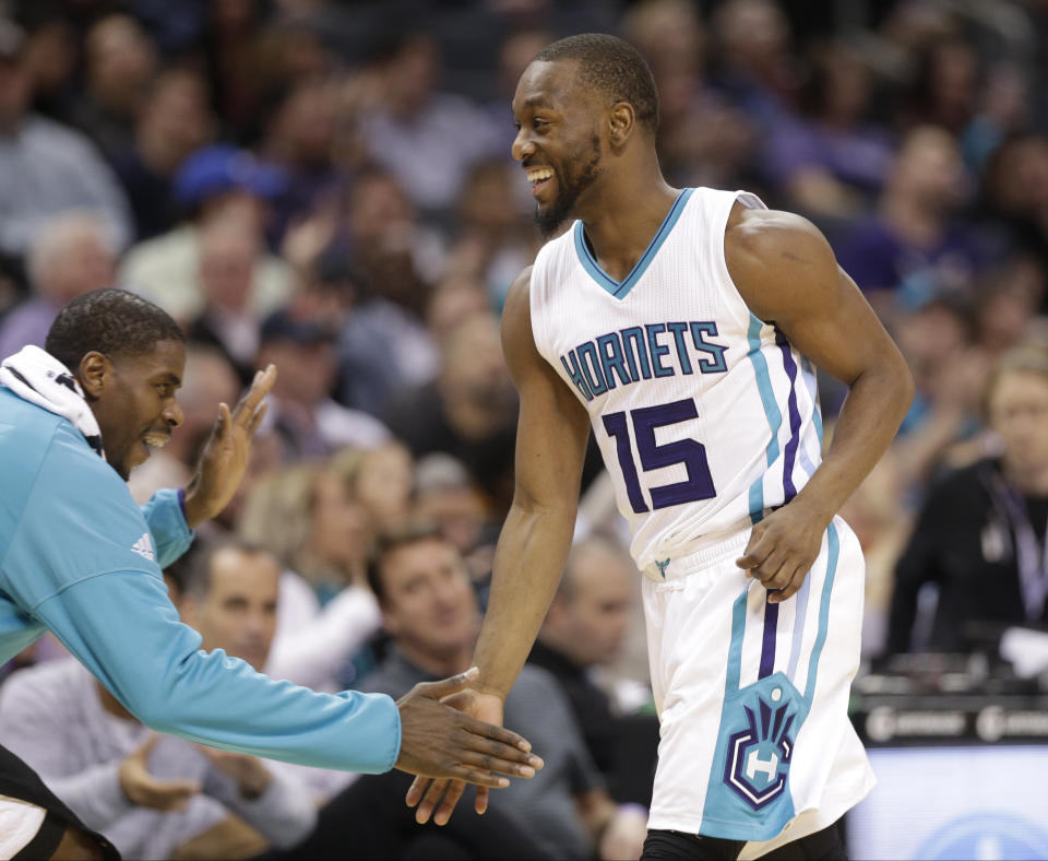 A floor-spacing Marvin Williams and playmaking Kemba Walker would complement LeBron James well. (AP)