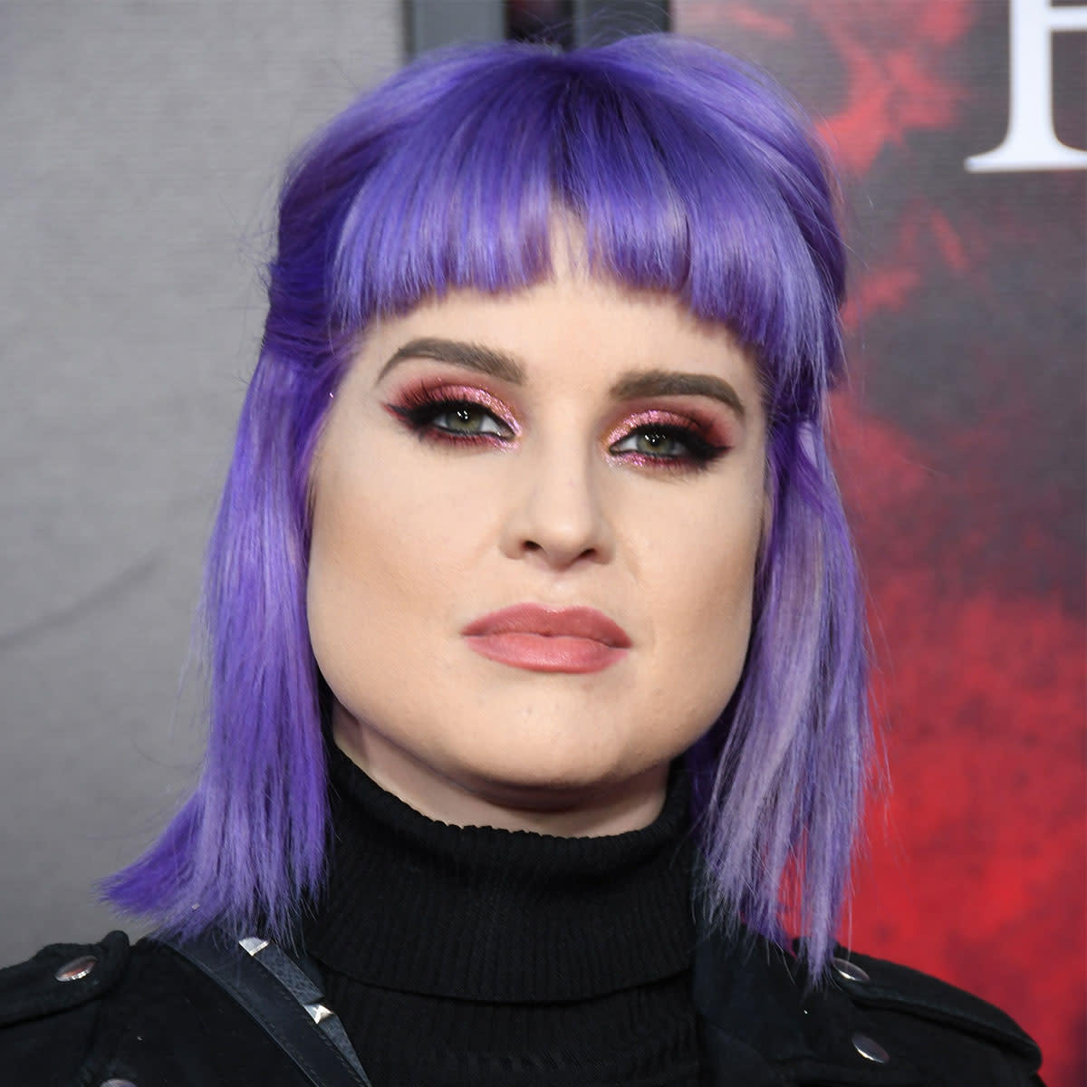 Kelly Osbourne purple hair 2019
