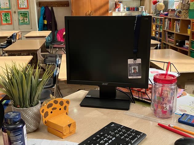 The desk of Barbara Howard (Sheryl Lee Ralph) on the set of ABC's 