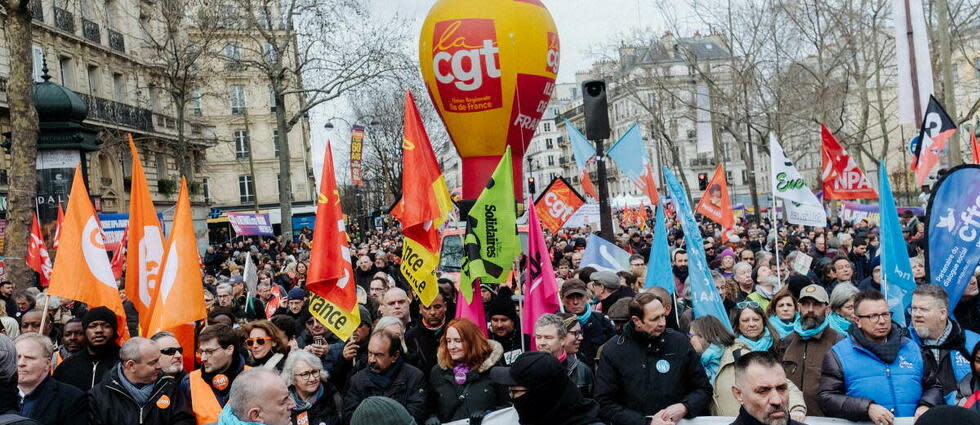 Après l’utilisation du 49.3 pour adopter la réforme des retraites, les syndicats appellent les Français à se rassembler pour manifester contre le gouvernement. (Photo d'illustration).  - Credit:Jan Schmidt-Whitley/Le Pictorium / MAXPPP / Le Pictorium/Maxppp