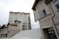 <p>A general view of the Olympic Village – Athletes Village ahead of the PyeongChang 2018 Winter Olympic Games.<br> (Chung Sung-Jun/Getty Images) </p>