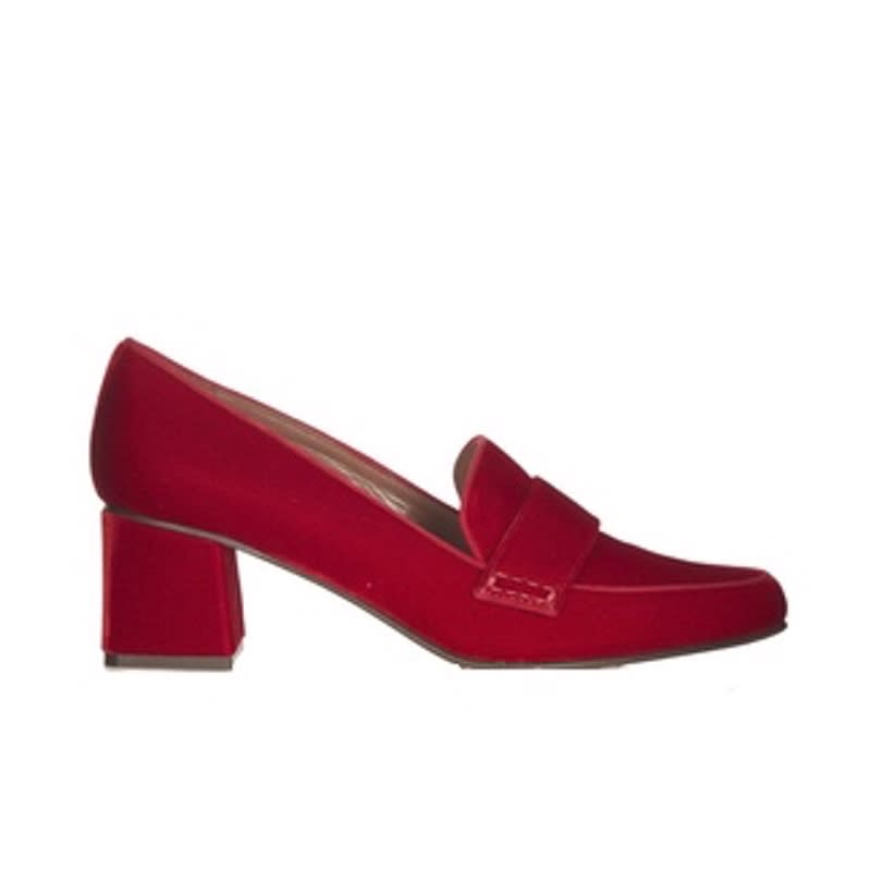 <a rel="nofollow noopener" href="http://shop-links.co/1583400104667346981" target="_blank" data-ylk="slk:Margot Block-Heel Velvet Loafers, Tabitha Simmons, $473;elm:context_link;itc:0;sec:content-canvas" class="link ">Margot Block-Heel Velvet Loafers, Tabitha Simmons, $473</a>