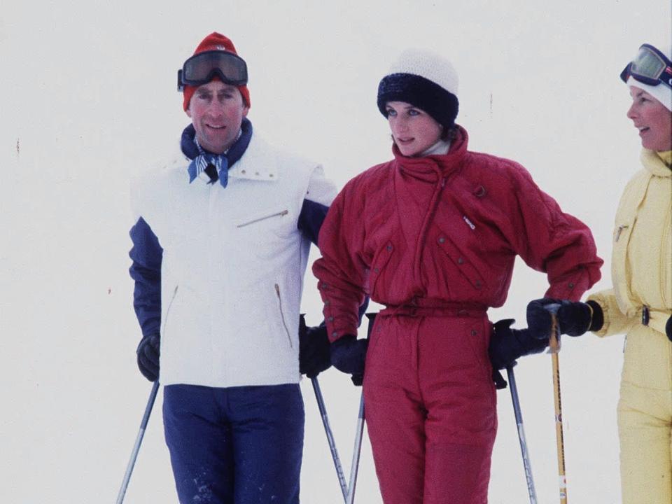 Princess Diana and Prince Charles pose for photographers on the first day of their skiing vacation near Malbun, Liechtenstien January 9 1984.