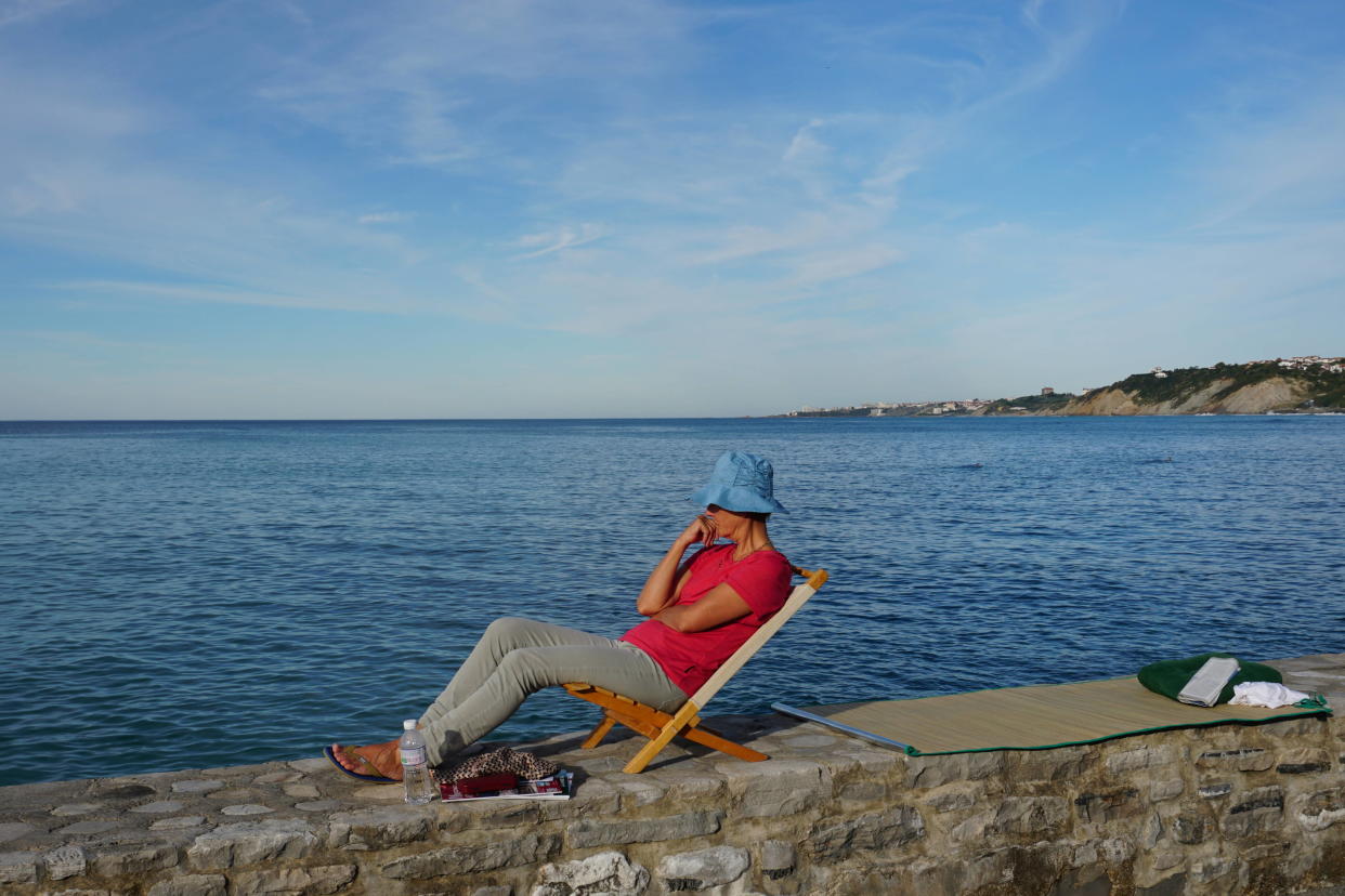 Une photo d’illustration des douces températures anormales pour la saison, à Biarritz.