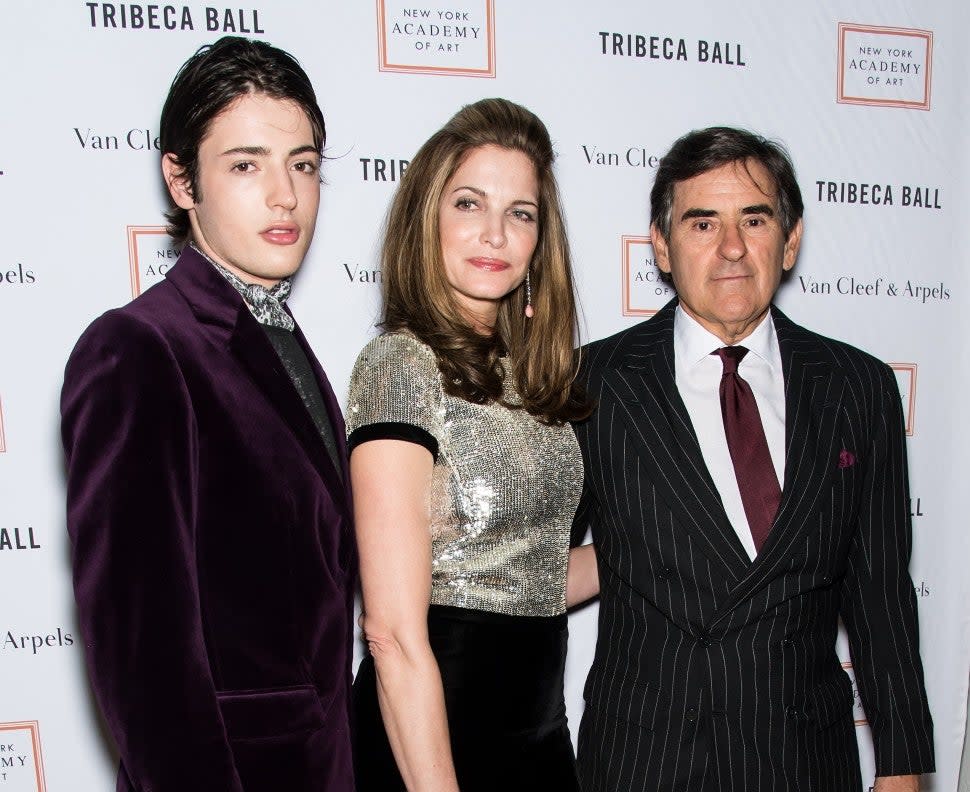 Harry Brant, Stephanie Seymour and Peter M. Brant