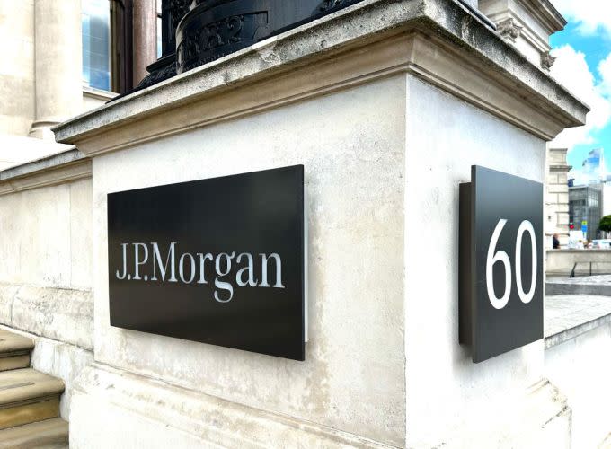 JP Morgan office in London.