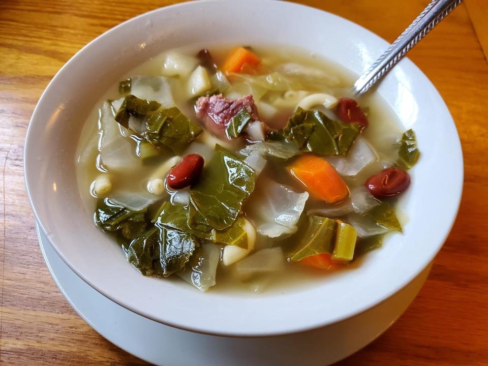 Portuguese Kale Soup at Aliança Restaurant.